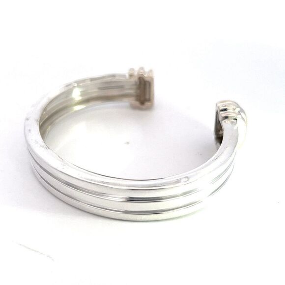 Tiffany & Co Estate Cuff Bracelet 6.5" Sterling Silver TIF662 - Picture 3 of 8